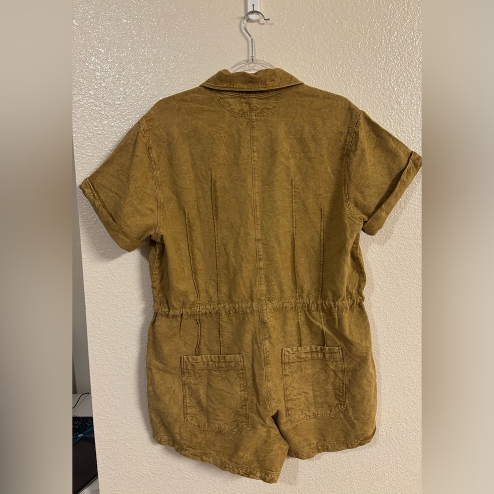 FREE PEOPLE Rhodes Chino Coverall in Wheat Fields NWOT - Picture 5 of 10